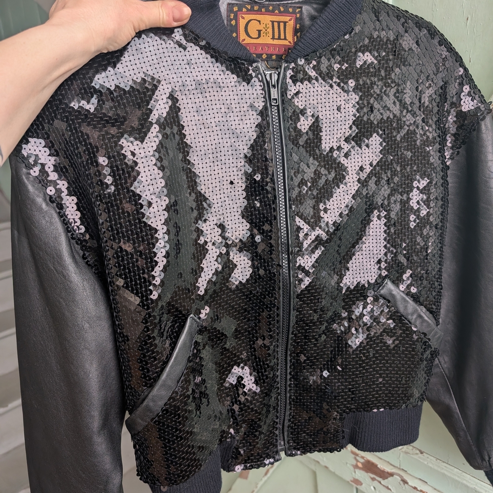 Black Sequin Women's Jacket